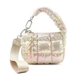 Women's Cute Mini Quilted Wristlet Gift Pouch Puffer Evening Bag